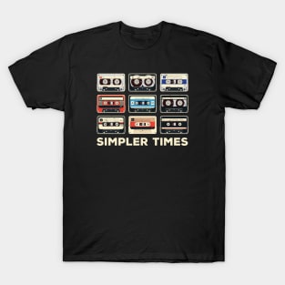 Simpler Times Collection of Cassette Tapes T-Shirt